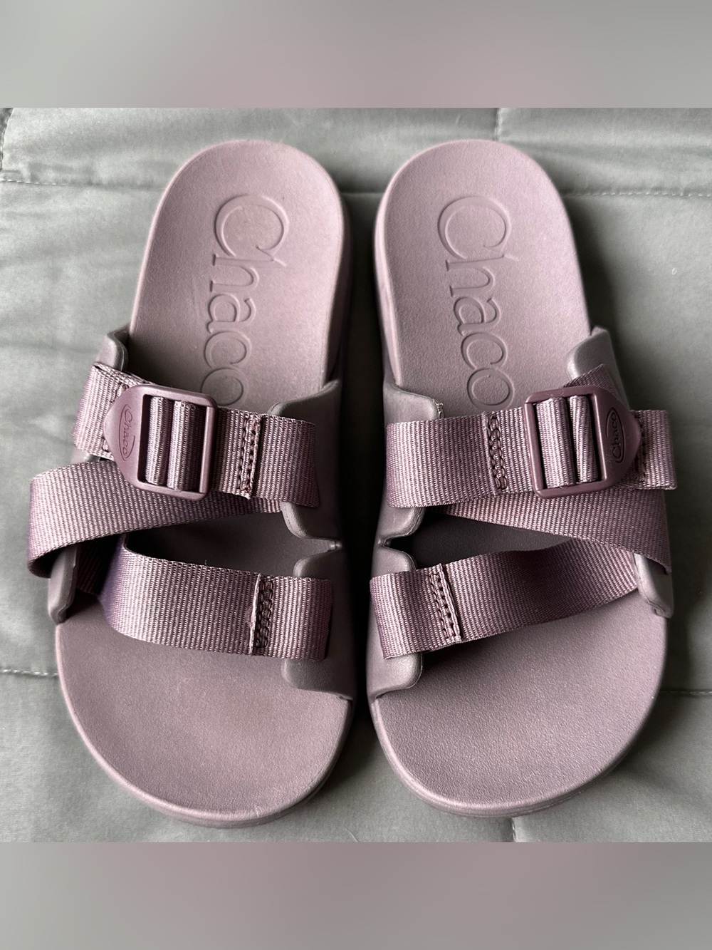 Chaco Chillos Slide Sandals Womens 8 Purple Mauve Adjustable Straps